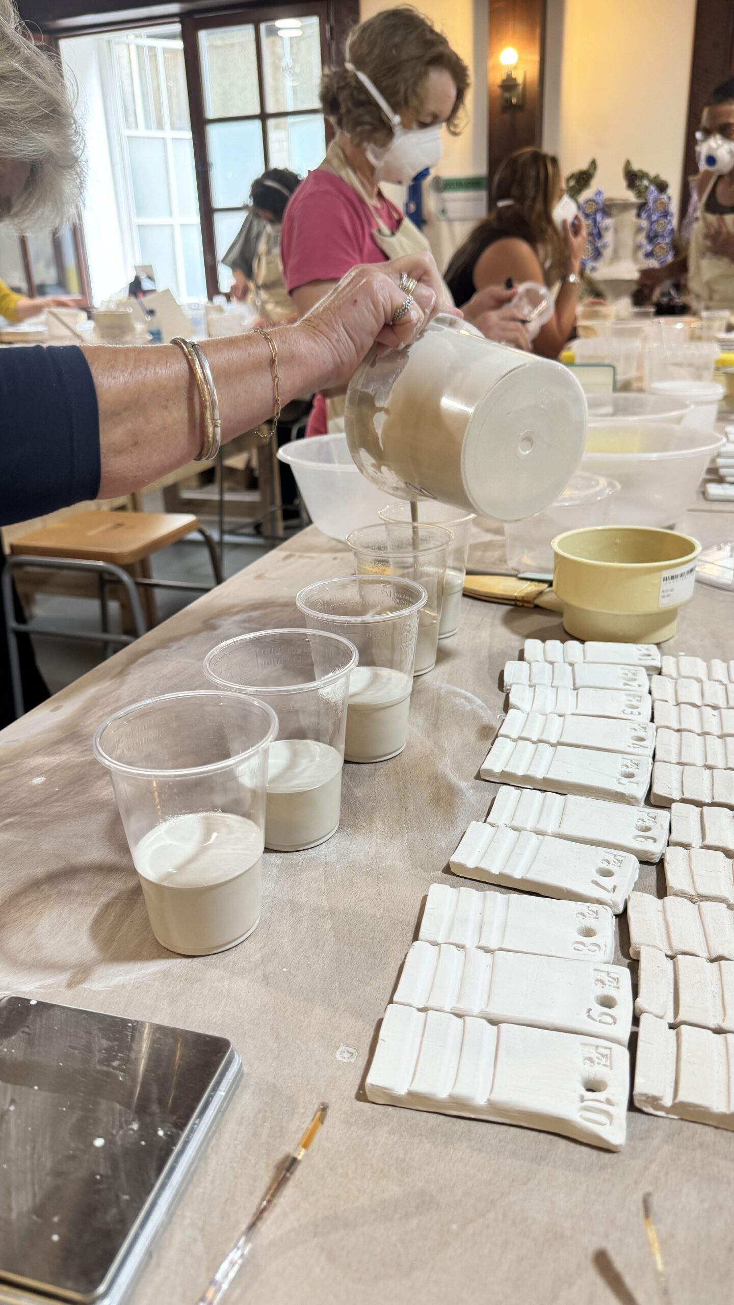 glaze mixing materials