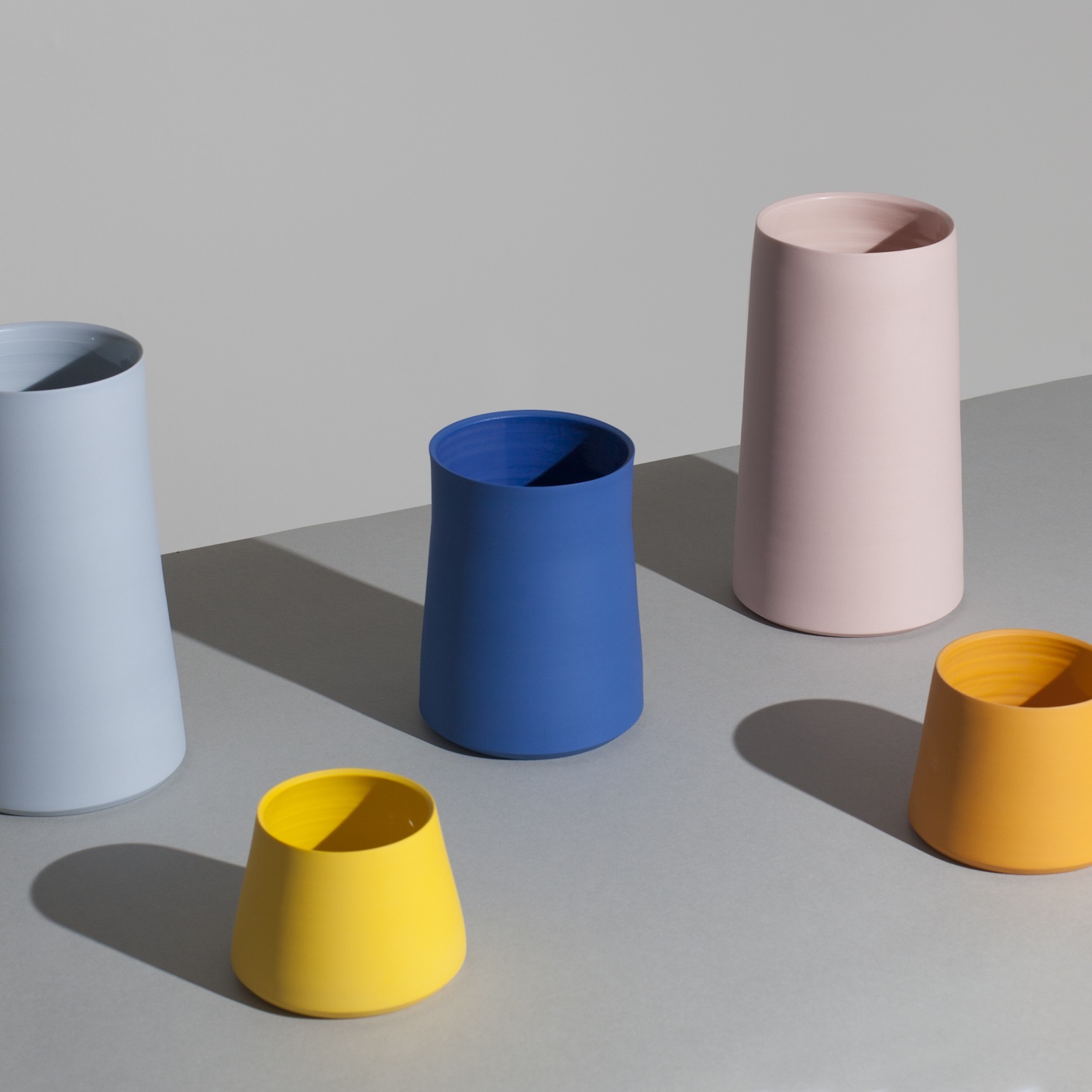 collection of coloured vessels